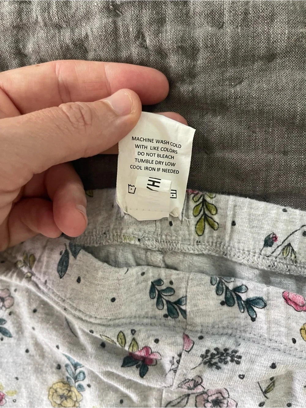Mud Pie Grey Floral Leggings Pink Yellow 12-18 Months Baby Girl Georgia